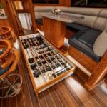 some of the fishing features aboard Hull 60 by Jarrett Bay Boatworks