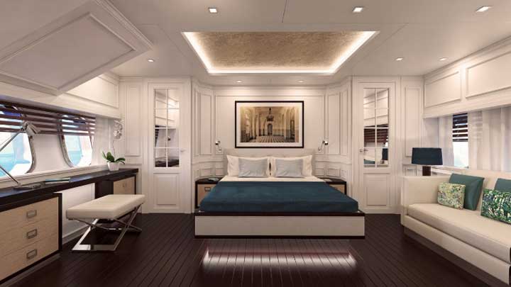 the Codecasa Gentleman's Yacht is a small megayacht with a classic style; the yacht Vero is an example