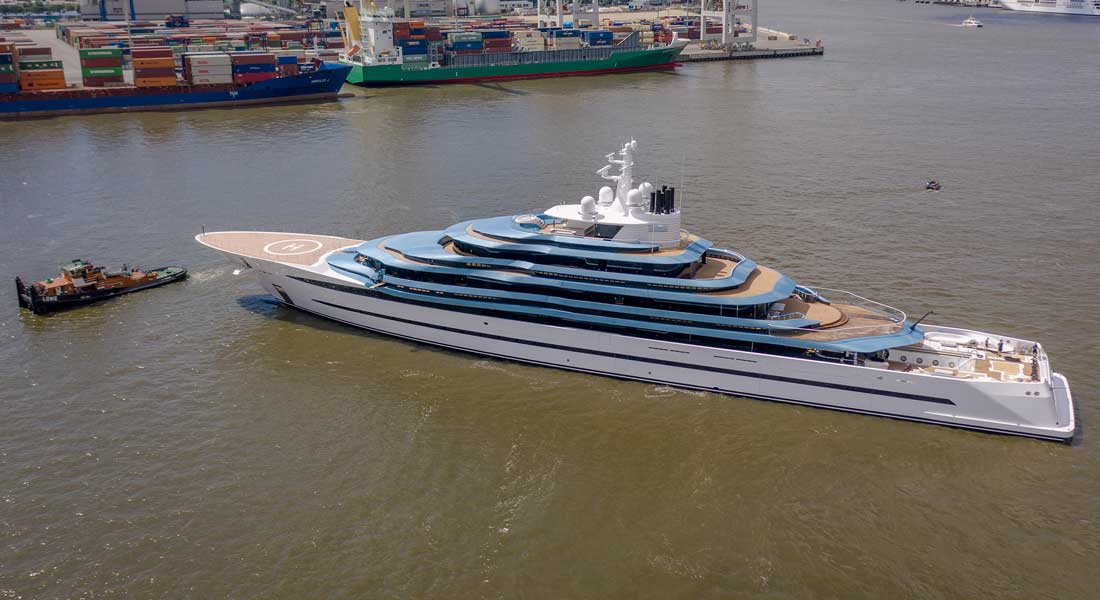 Kaos is the new name for the ex-Jubilee superyacht, refitted by Lurssen