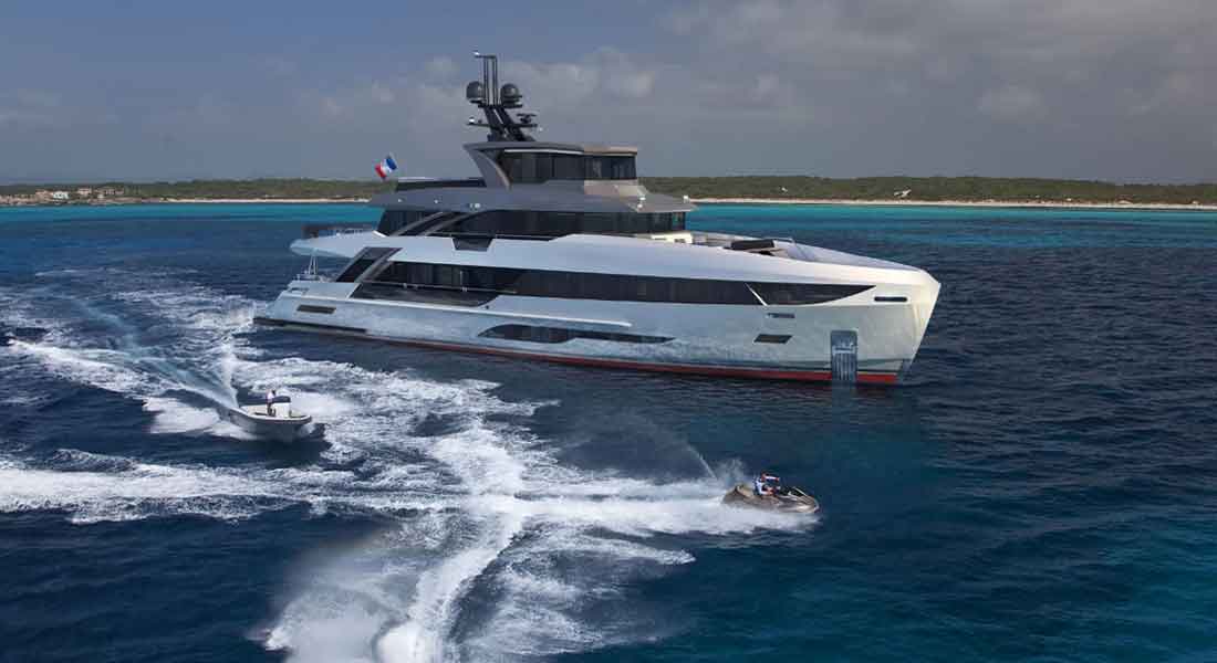 the Bering Yachts B107 megayacht will be ready in 2022