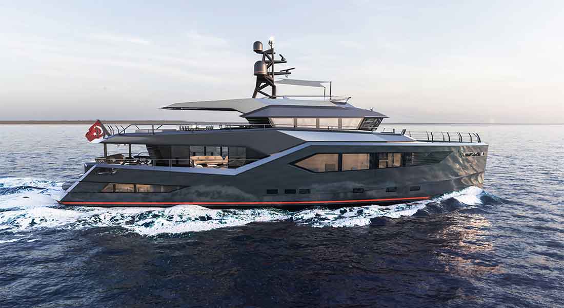 Rock XL is a Yacht SUV from Vripack, a rugged megayacht for exploring