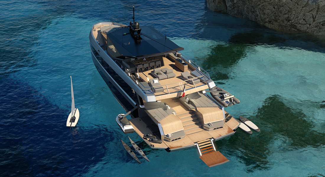 the Wally WHY200 solves a space need for megayacht buyers