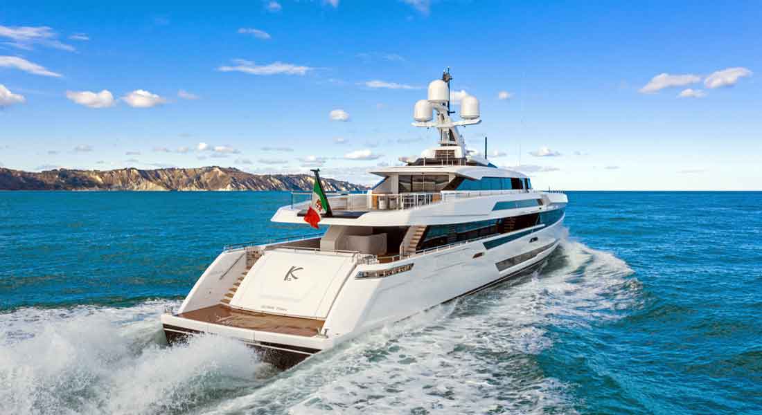 the K2 yacht is a Columbus Sport 50M megayacht