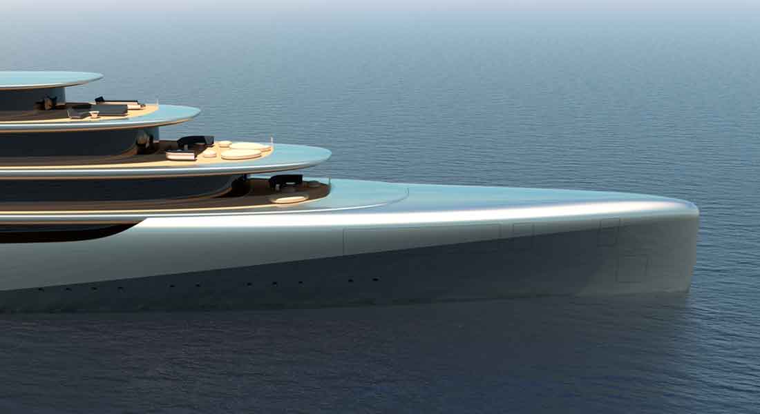 the Pebble yacht concept from megayacht design studio Van Geest Design