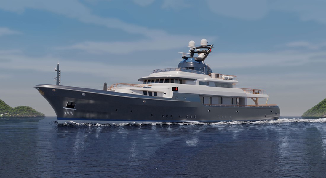 Liebowitz & Partners created the Commodore 57 megayacht concept for exploration