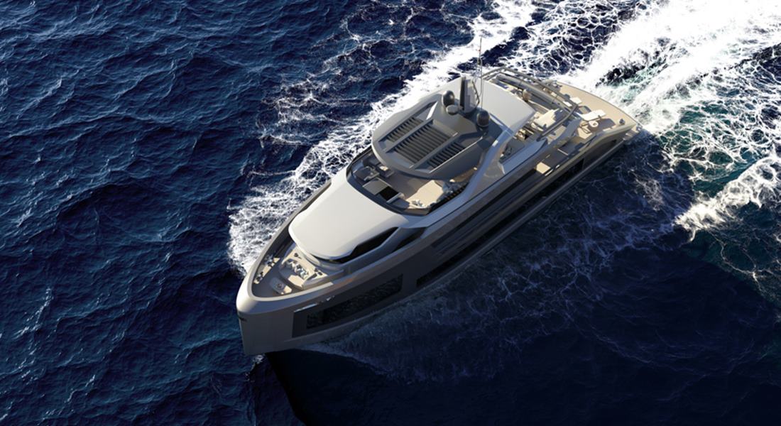 the Mazu 92 DS is Mazu Yachts' first steel megayacht