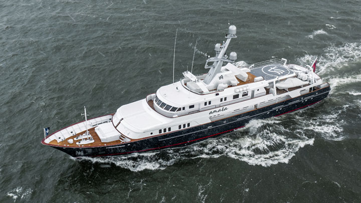 the 35-year-old Amara is a superyacht by Feadship