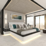 the Majesty 175 megayacht has a luxurious design