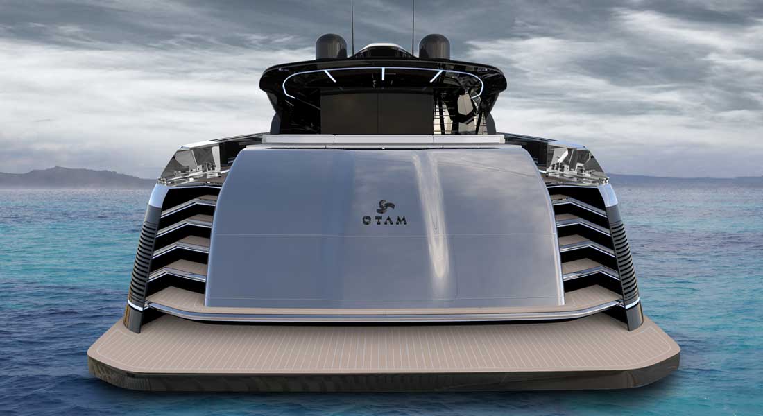 the Otam Custom Range 115 megayacht is a true custom project