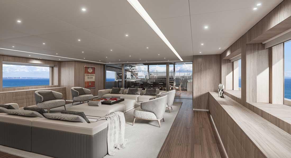 Scott Gillen is designing his first-ever superyacht, a Rossinavi project