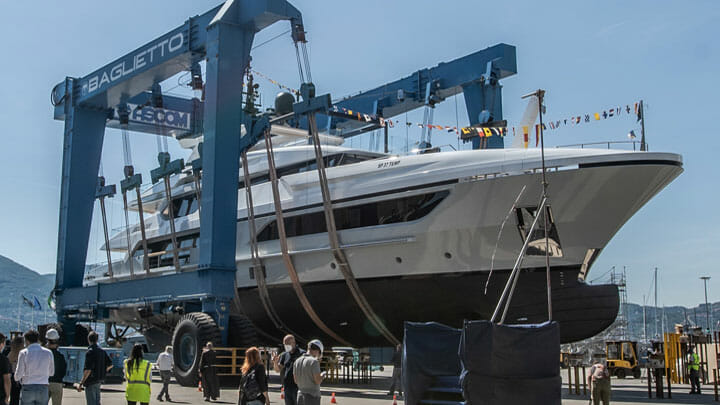 the Baglietto Lion joined the 48m T-Line megayacht series