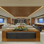 the saloon on the VSY Atomic megayacht