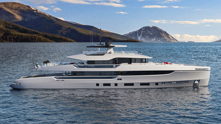 the Columbus Atlantique 47 superyacht