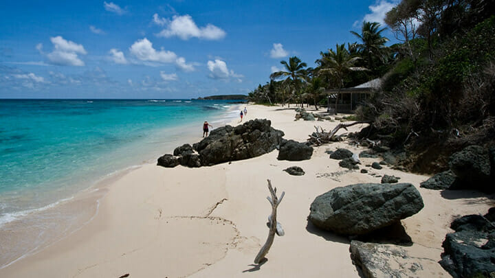 the superyacht Gladiator enjoys taking charter guests to Mustique