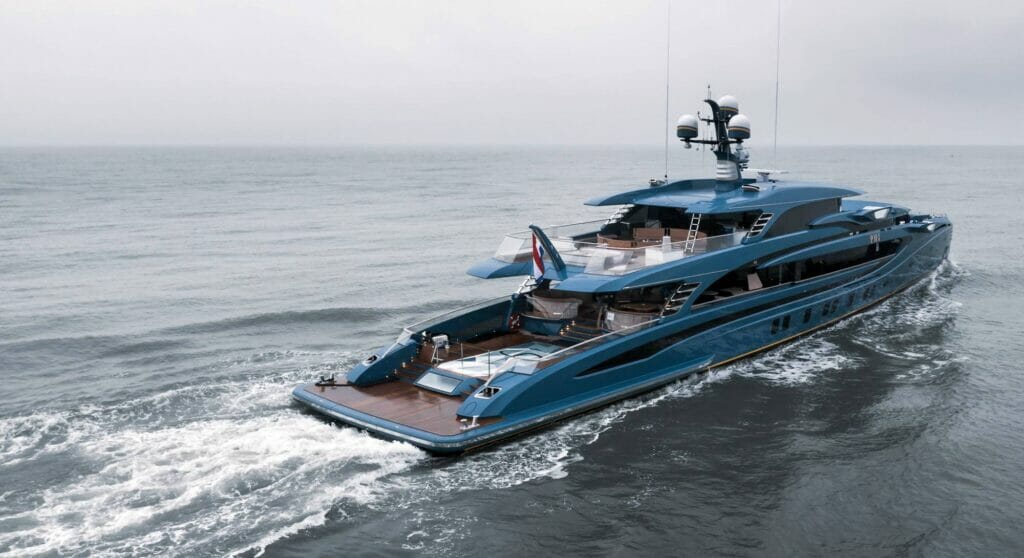 Phi sea trials; Sergei Naumenko is the owner of the yacht Phi