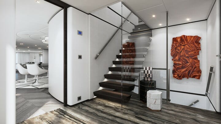 Heesen's Project Jade features a superyacht interior by Cristiano Gatto Design