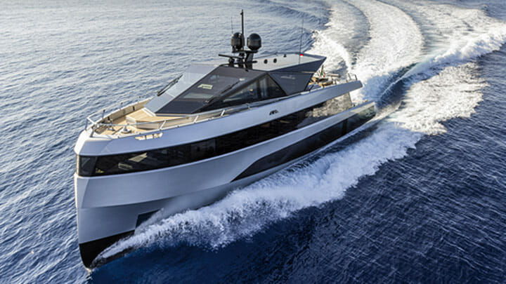 the WHY200 superyacht from Wally promises a 21-knot top speed