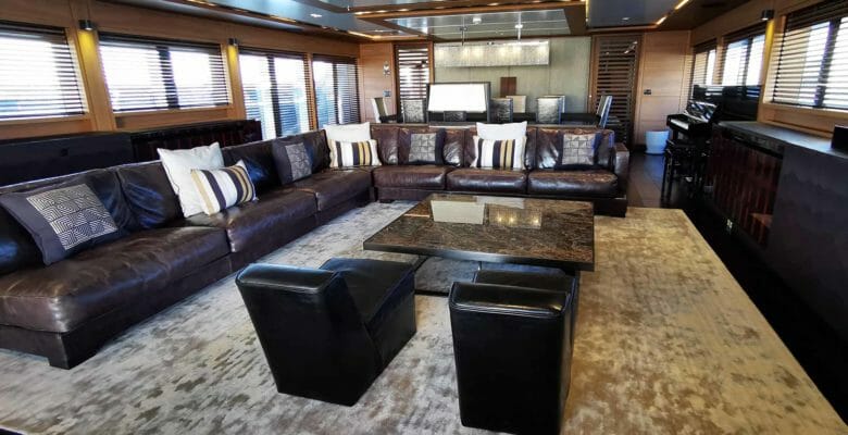 the superyacht Queen Anne is up for auction