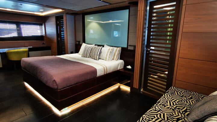 the superyacht Queen Anne is up for auction