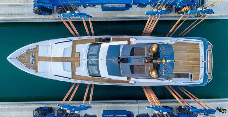 Gerry's Ferry is a Custom Line 106 megayacht
