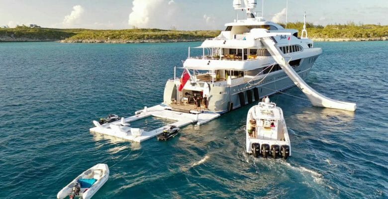 yacht Loon has a tender Reel Wild; superyachts accepting crypto currency