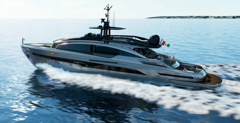 the Pershing GTX116 should be a super-fast superyacht