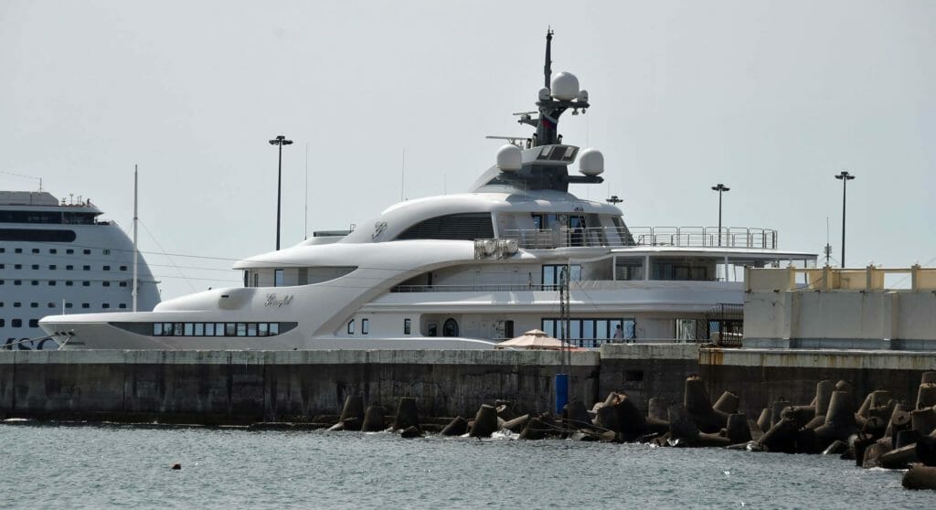 Graceful is alleged to be among Russian-owned superyachts
