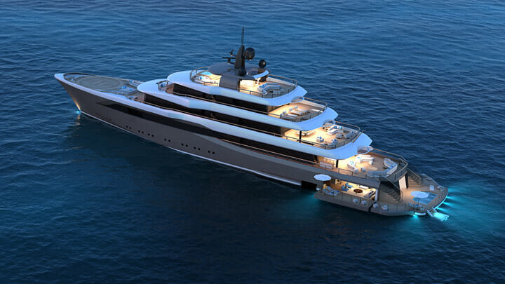 the Moonflower 72 superyacht is designed by Nauta Design