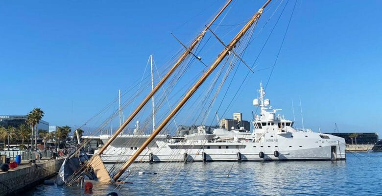 the sailing superyacht Eleonora E sank