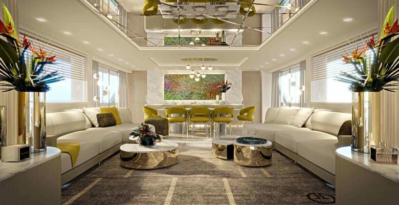 Luxury Living Group designed the RSY 40m EXP superyacht interior