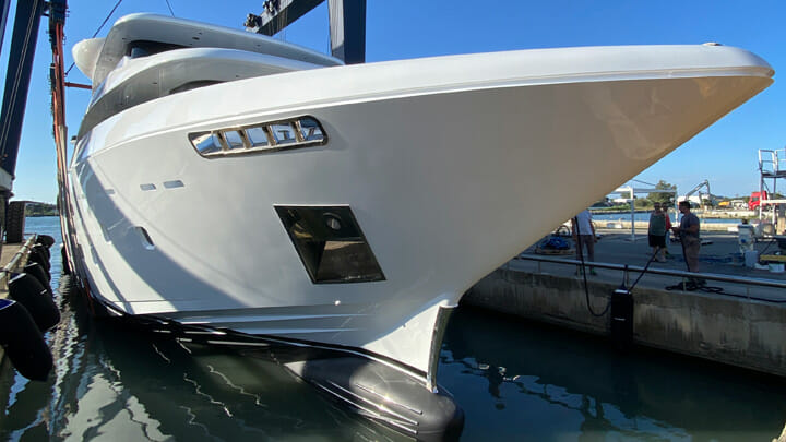 the Canados Oceanic 143 Trideck superyacht