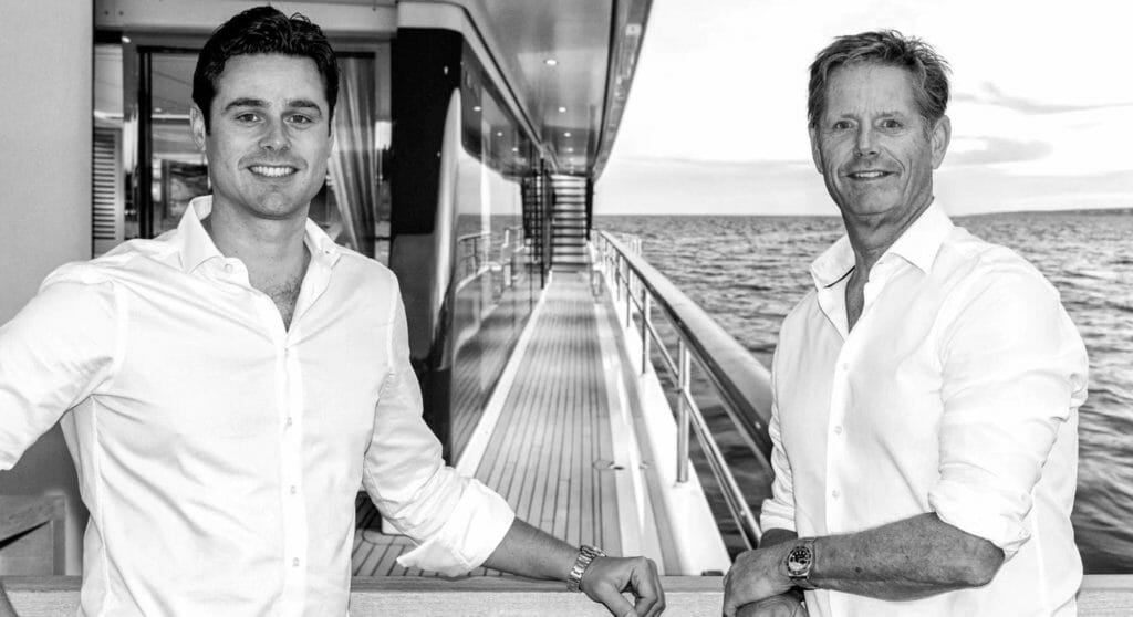 Dick Mulder (right) and Nick Mulder of superyacht builder Mulder Shipyard