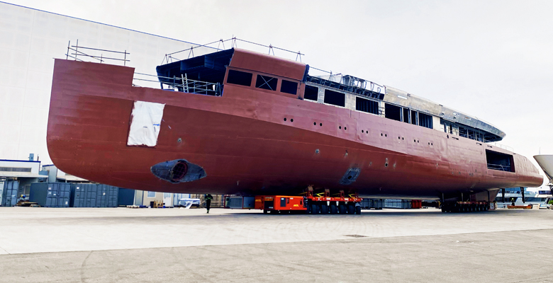 the ISA Custom 80 entering outfitting