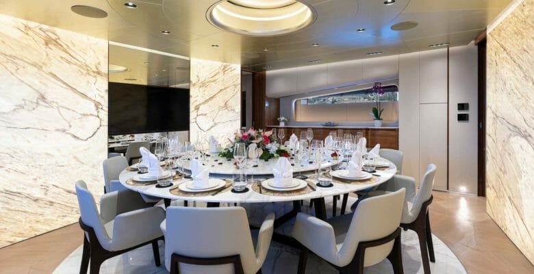 Lucy is the fourth Tecnomar EVO 120 superyacht