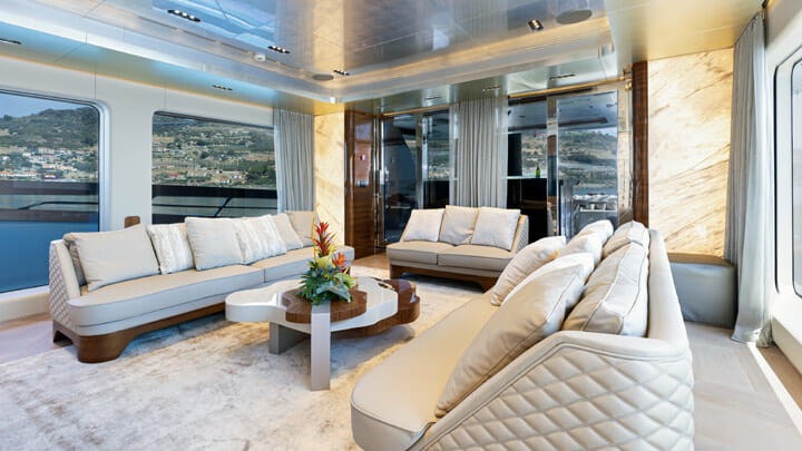 Lucy is the fourth Tecnomar EVO 120 superyacht