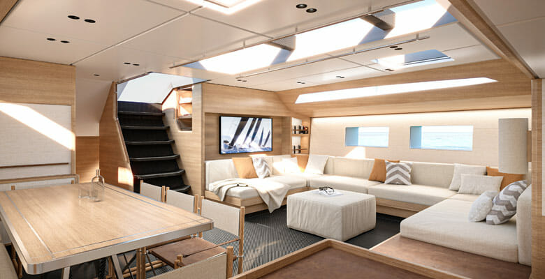 the wallywind 110 sailing superyacht is a cruiser-racer
