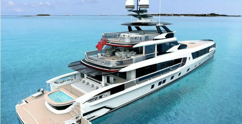 Dynamiq GTT 160 superyacht hull 1