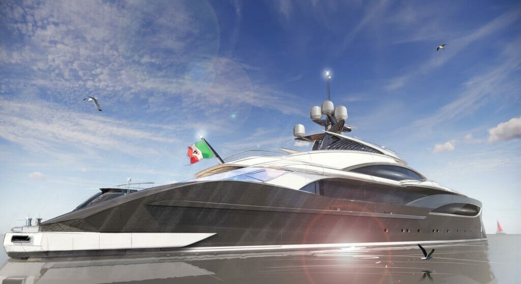the ISA Sportiva 66 megayacht by Nuvolari-Lenard