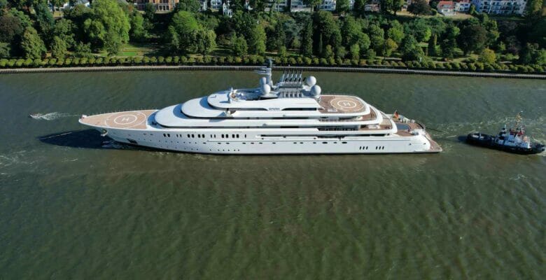 launch of Lürssen’s Opera superyacht