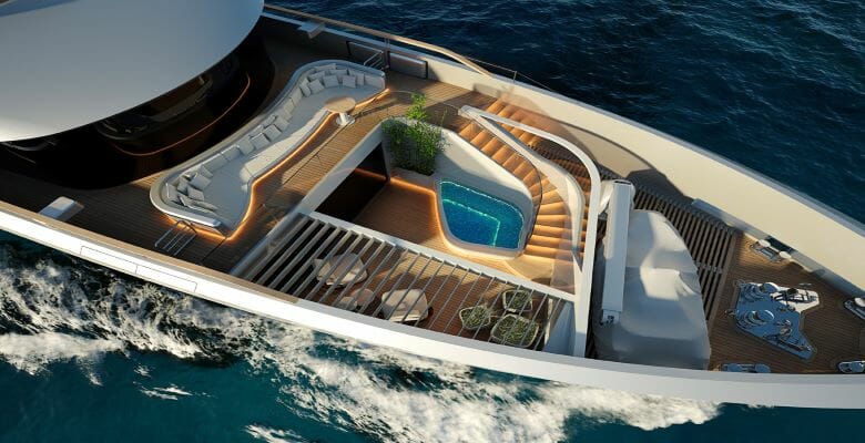 Sirena Superyachts 42M bow