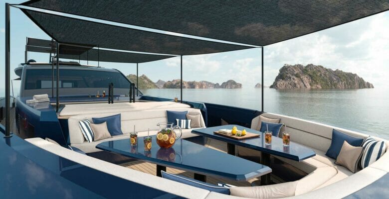 Vanquish Yachts VA115 Veloce superyacht hot tub