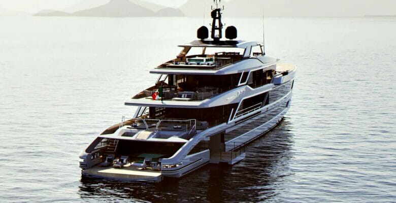 Baglietto T60 yacht, designed by Francesco Paszkowski