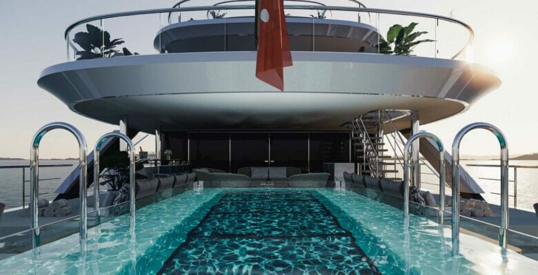 the Benetti B.Century 76M superyacht Pool Club