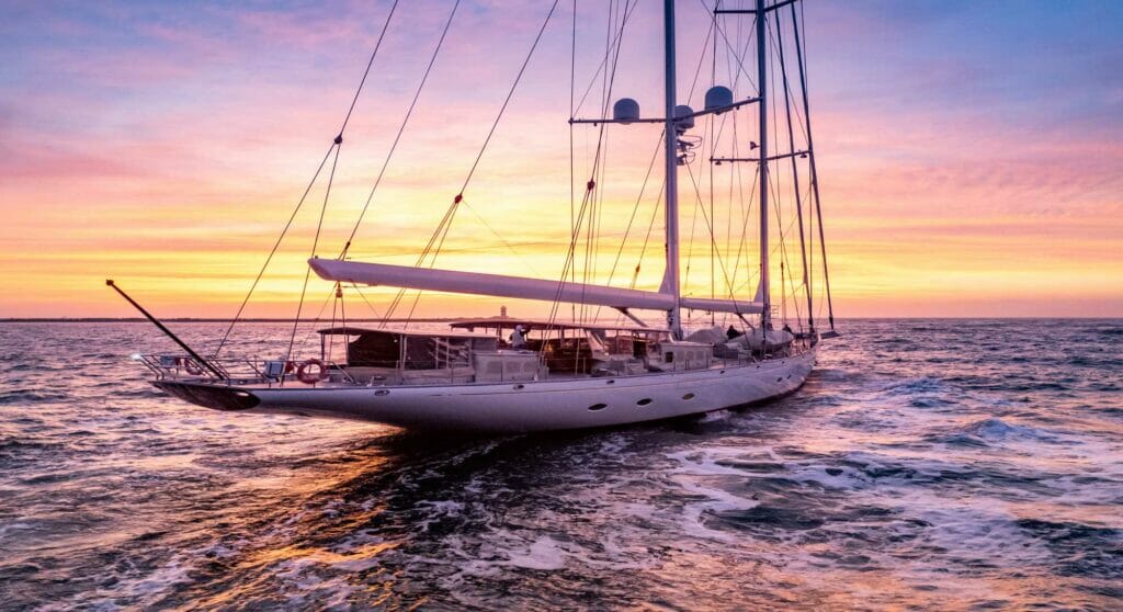 the yacht Athos after her Huisfit superyacht conversion