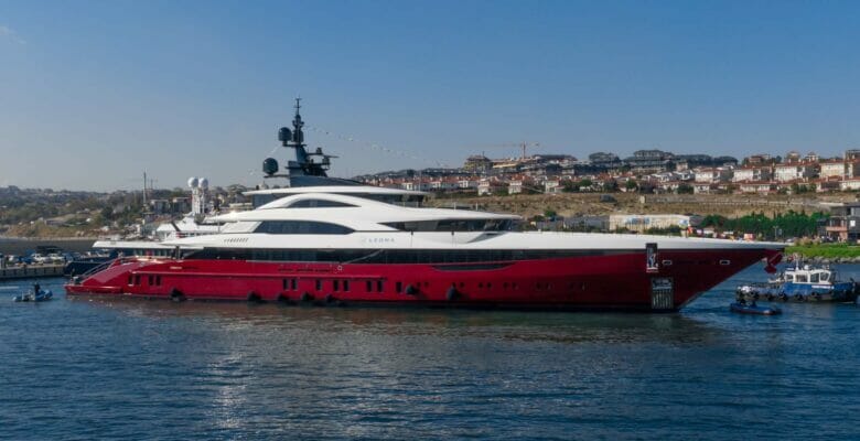 the Bilgin Leona is a 263-foot superyacht