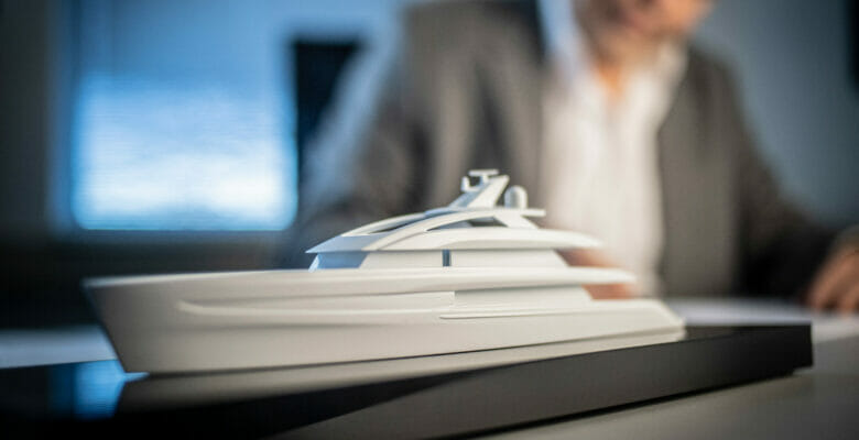 the Heesen 50m Steel superyacht model