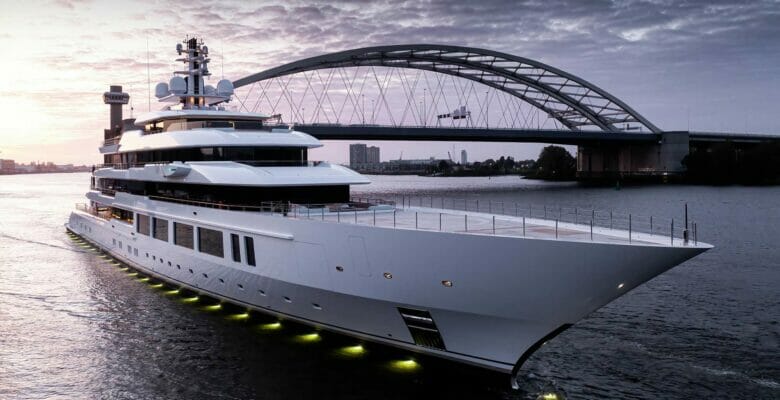 Oceanco's Infinity is among the largest megayacht deliveries of 2022