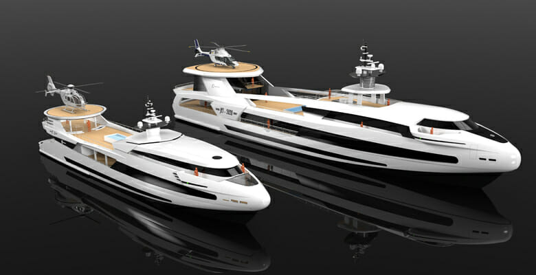 the Codecasa Jet 2020 yacht concept with the Codecasa Jet 50 concept