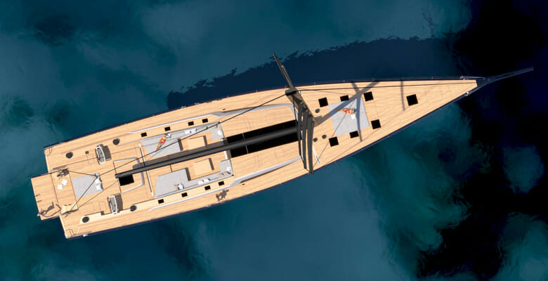 the first SW108 Hybrid yacht