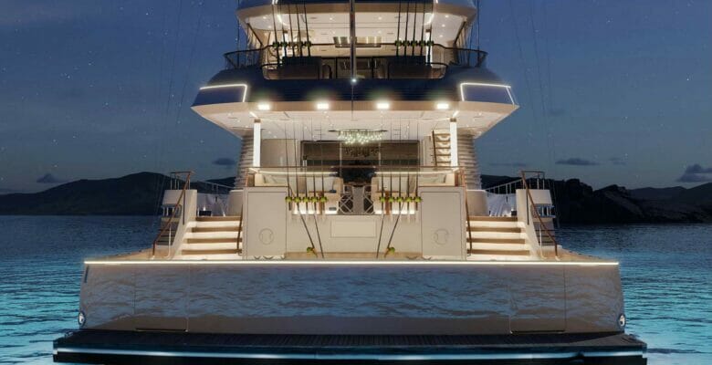 the Royal Huisman Project 406 sportfishing yacht cockpit